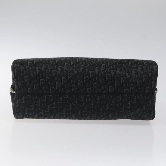 DIOR Trotter Canvas Hand Bag Black Silver - Picture 5 of 13
